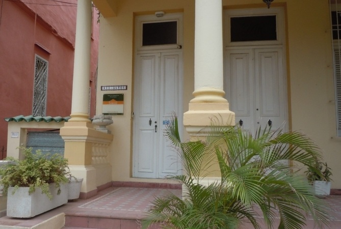 'Front entrance' Casas particulares are an alternative to hotels in Cuba.